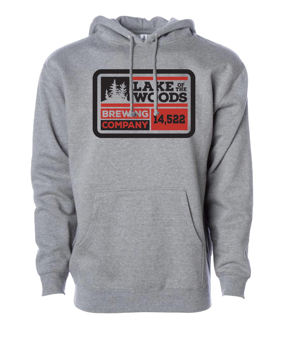 Grey Retro Hoodie