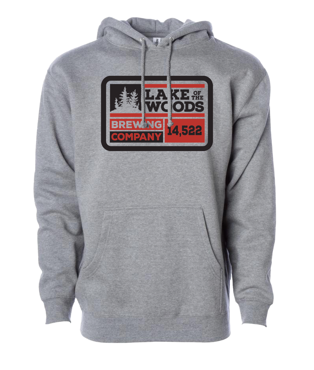 Grey Retro Hoodie