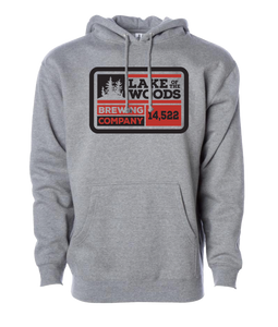 Grey Retro Hoodie