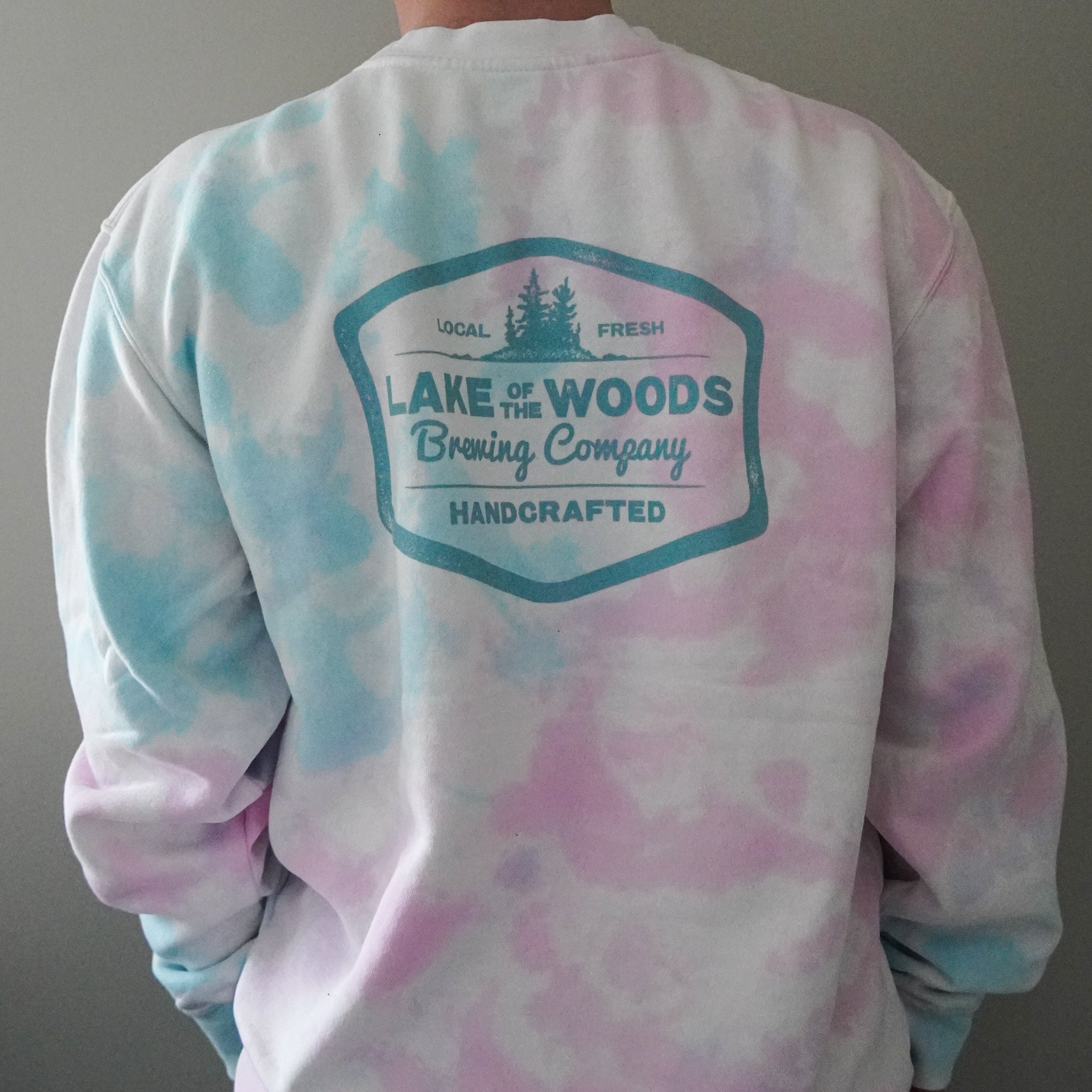 Pink & Blue Tie-Dye Crewneck