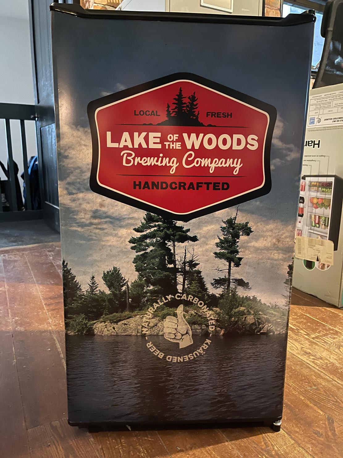 Lake of the Woods Brewing Co. Beer Fridge